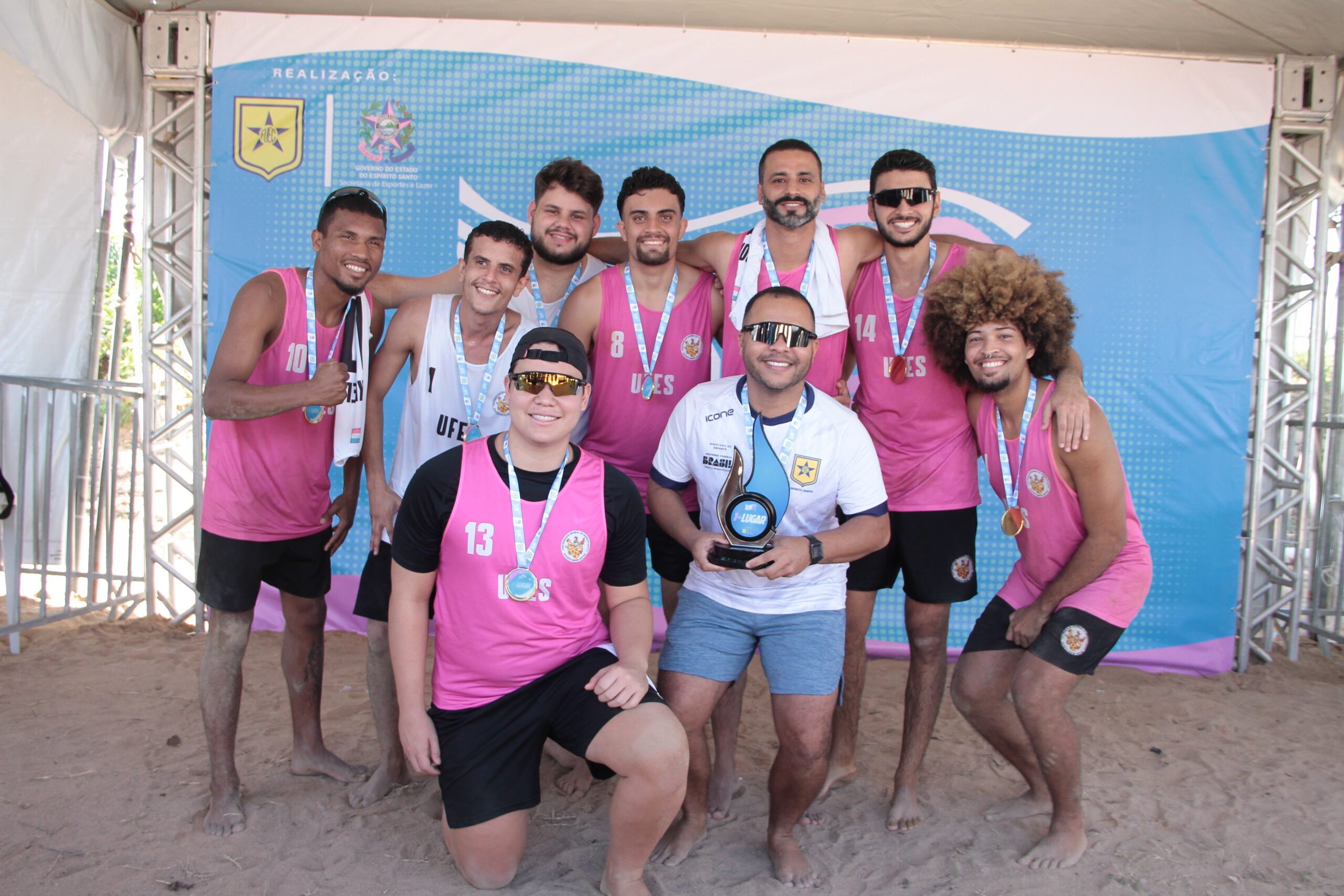 Multivix e Ufes conquistam títulos no futevôlei e beach hand do Junes Praia
