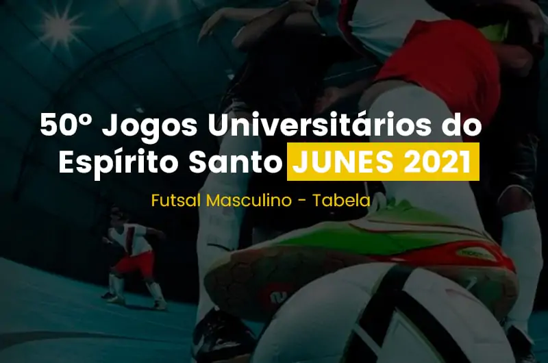 Tabela Futsal Masculino