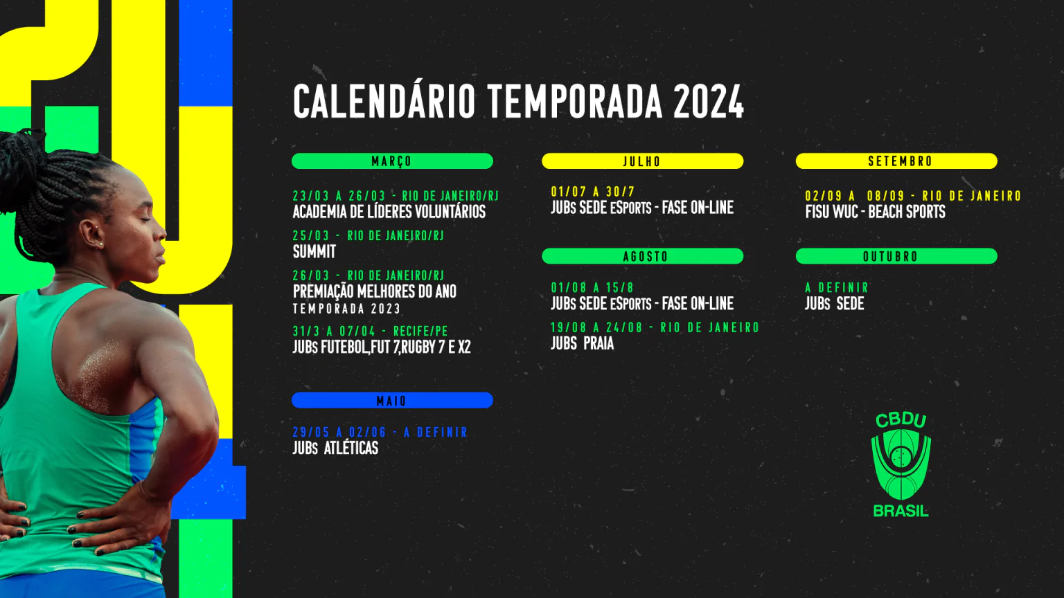 CBDU divulga calendário das competições de 2024