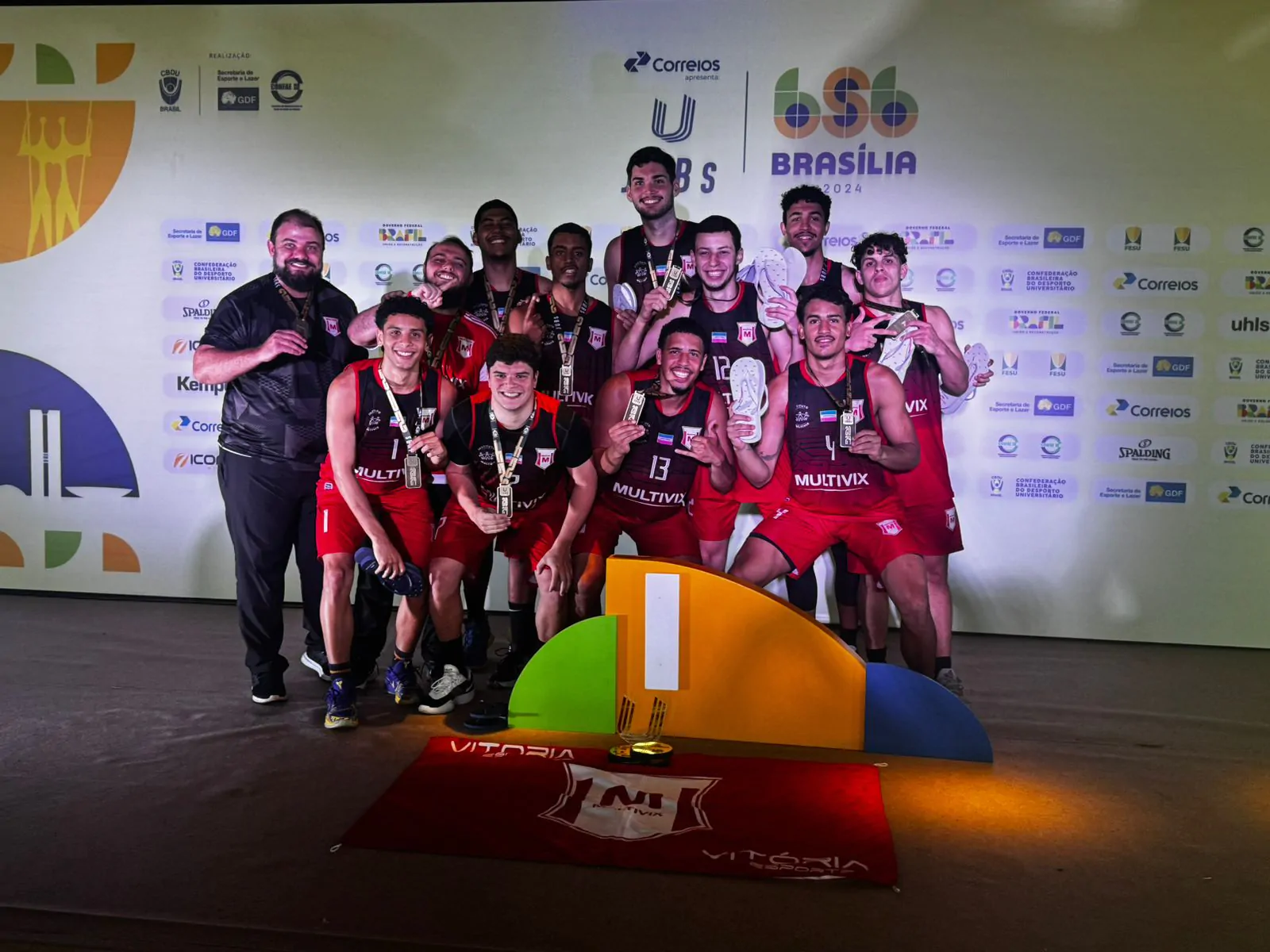 Basquete masculino conquista ouro e Espírito Santo fecha o Jubs com 19 medalhas