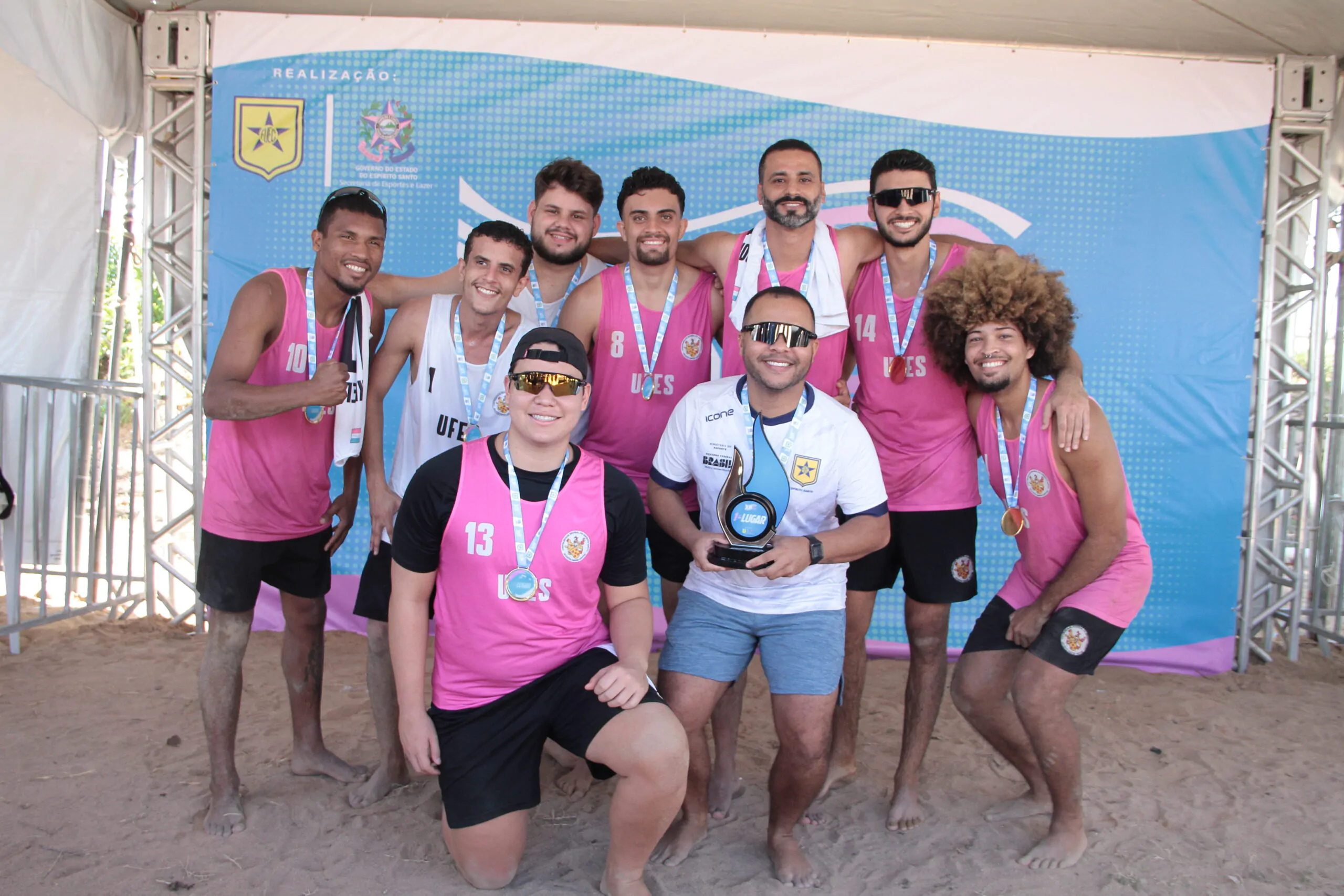 Multivix e Ufes conquistam títulos no futevôlei e beach hand do Junes Praia